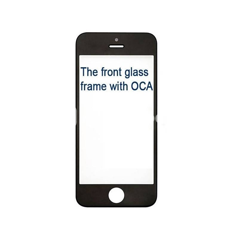 Vetro Nero Con Pellicola Oca + Frame iPhone 5C