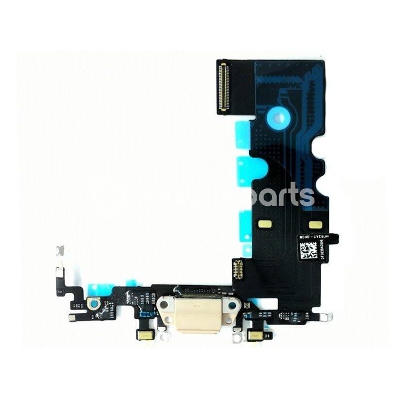 Charging Connector Gold Flat Cable iPhone 8