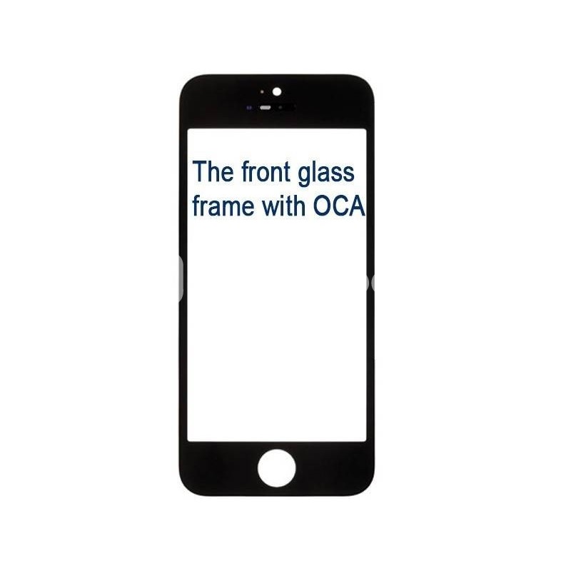 Lens Black Whit Stickers Oca + Frame iPhone 5S