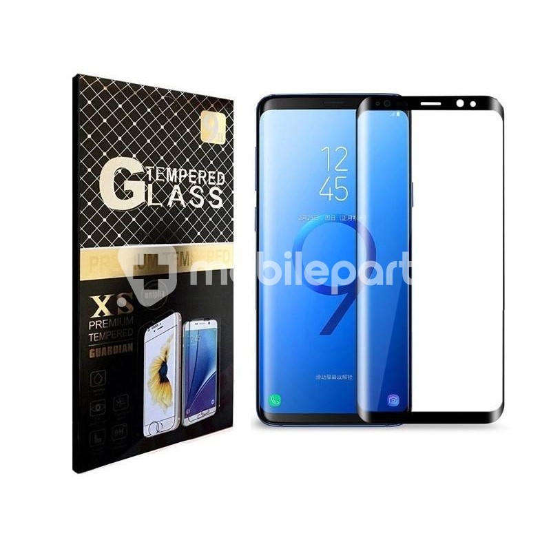 Premium Tempered Glass Protector Black Samsung SM-G965 S9 Plus