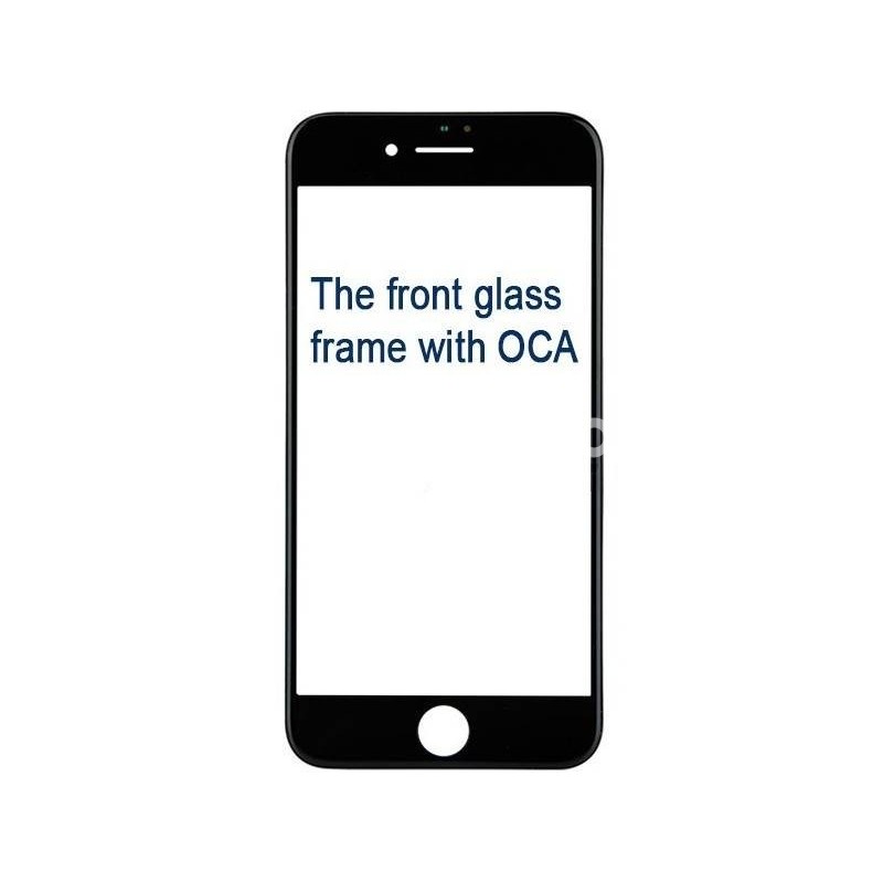 Black Glass With Oca Film + iPhone Frame 8