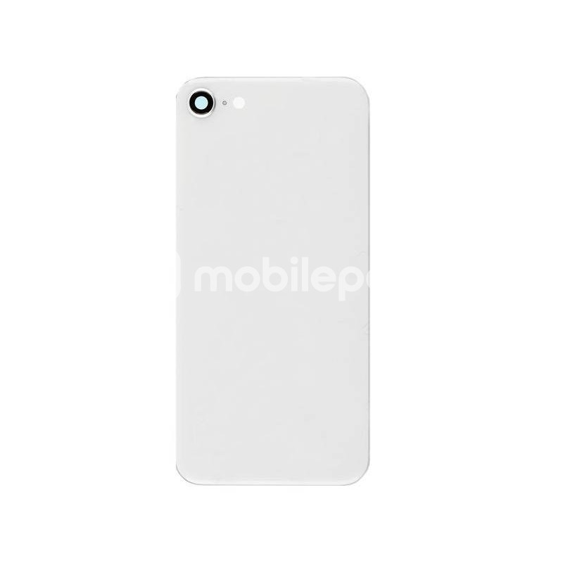 iPhone 8 White Back Cover With Lens Camera No Logo