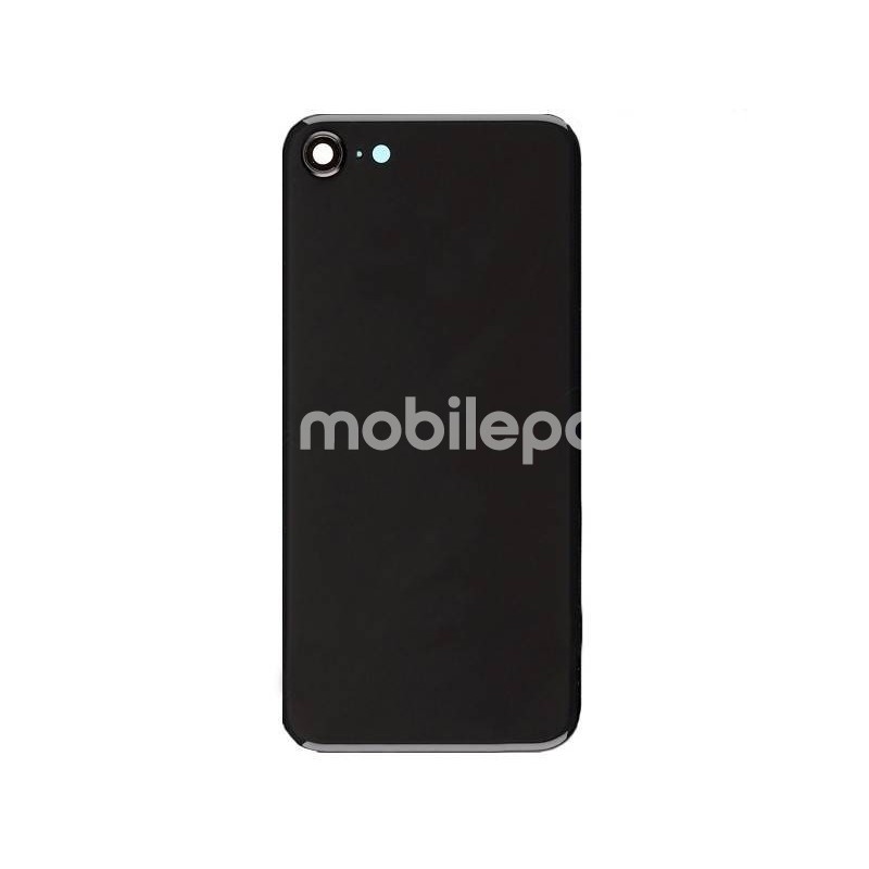 Rear Cover + Camera Lens Black iPhone 8 No Logo