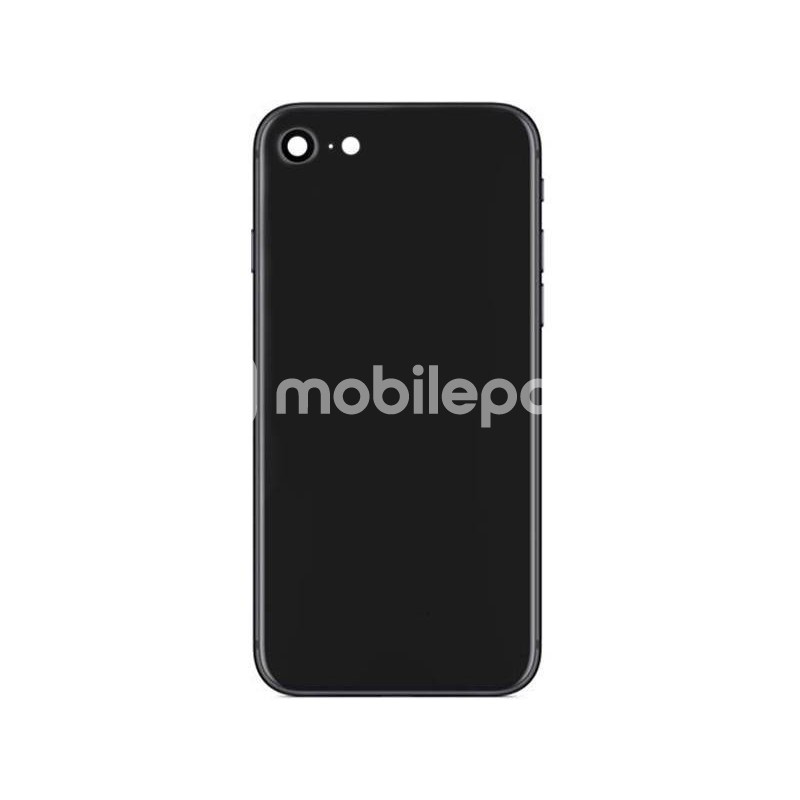 Rear Cover Black + Frame iPhone 8 No Logo