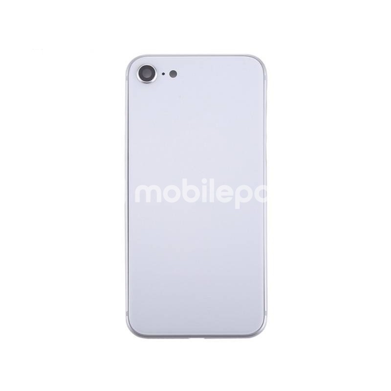 Rear Cover White + Frame iPhone 8 No Logo