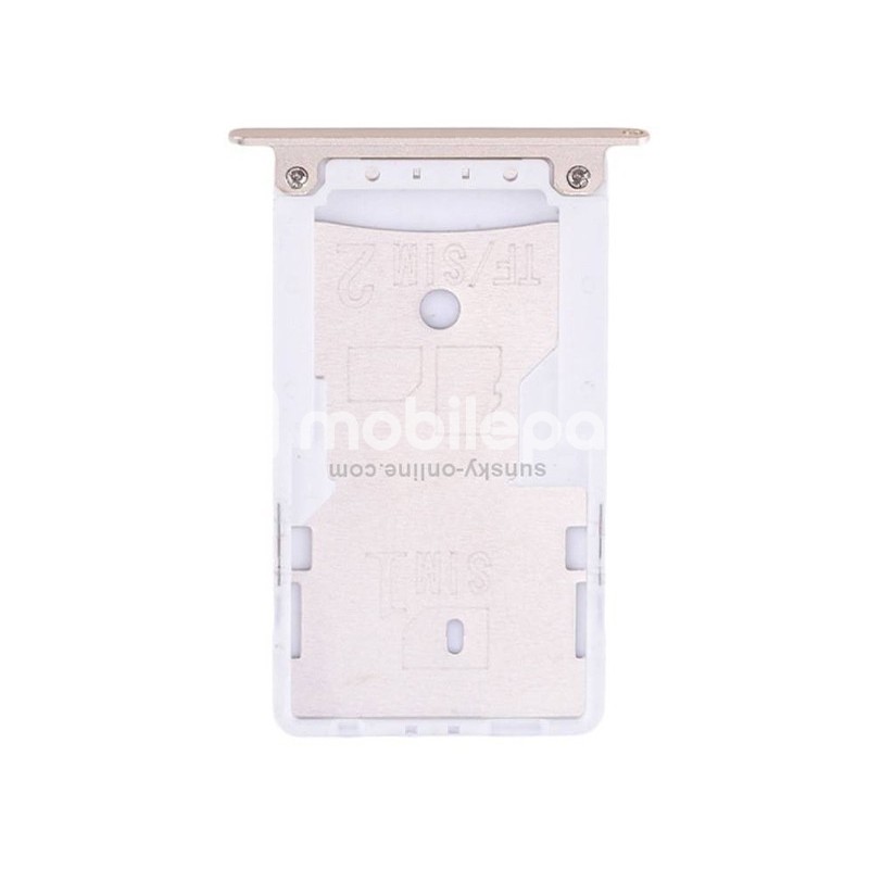 Dual Sim + Micro SD Card Tray Gold Xiaomi Redmi Note 4X