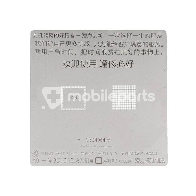 3D BGA Reball Stencil A9