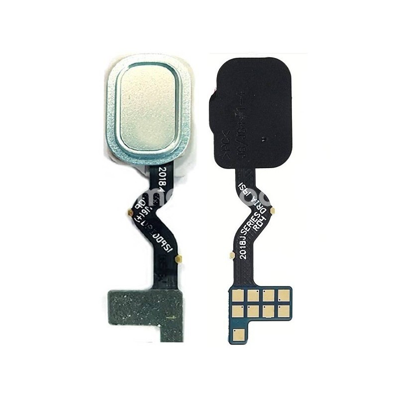 Home Button Silver White Flat Cable Samsung SM-A600 A6 2018