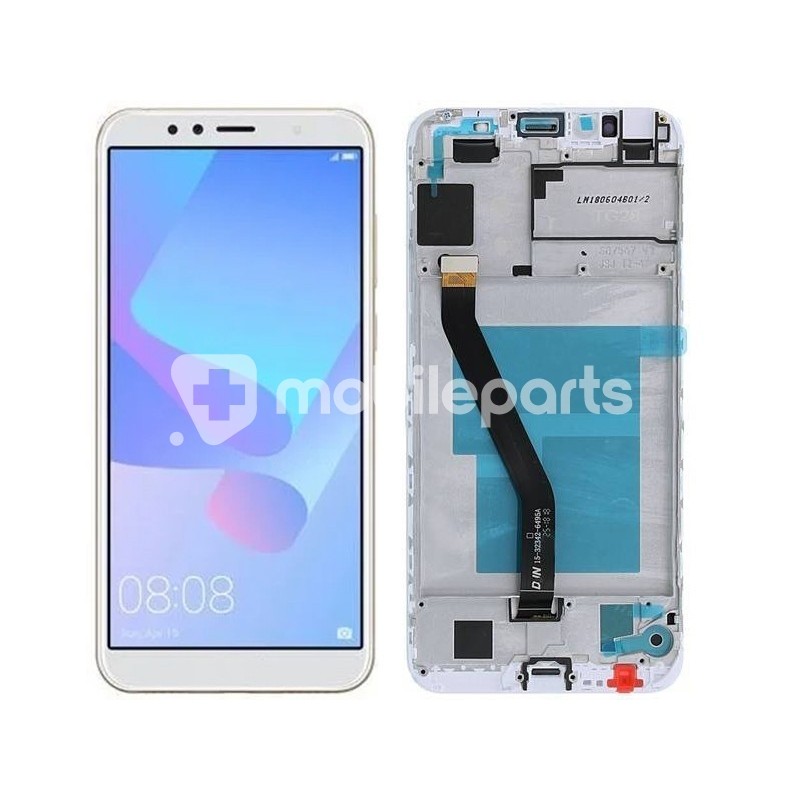 Display Touch + Frame White Huawei Y6 2018 - Honor 7A (IPS)