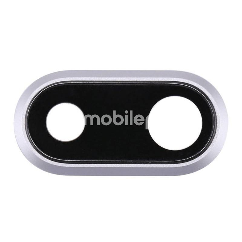 Camera Lens + Frame Silver iPhone 8 Plus