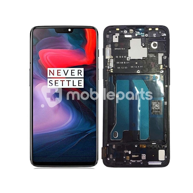 Display Touch + Frame Black OnePlus 6 (CG)