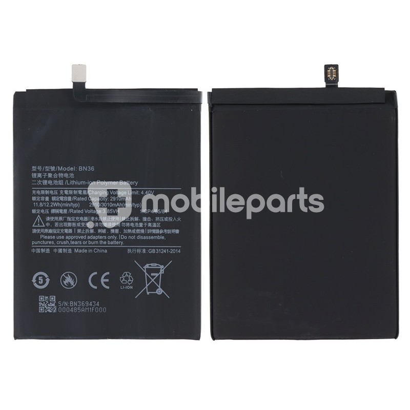 Battery BN36 3010 mAh Xiaomi Mi A2 No Logo