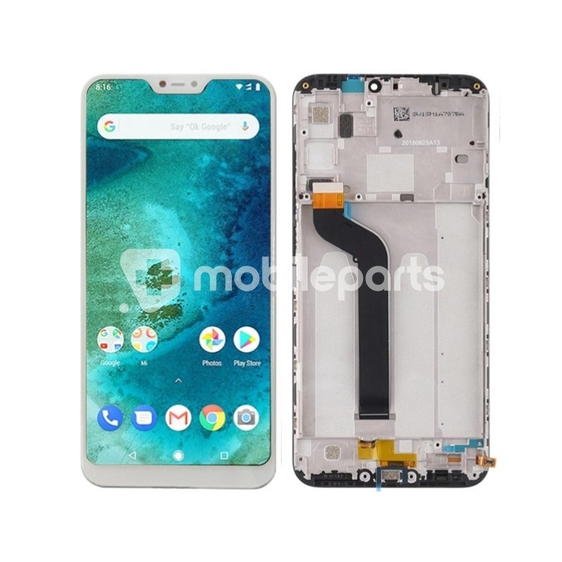 Display Touch + Frame Bianco Xiaomi Redmi 6 Pro - Mi A2 Lite