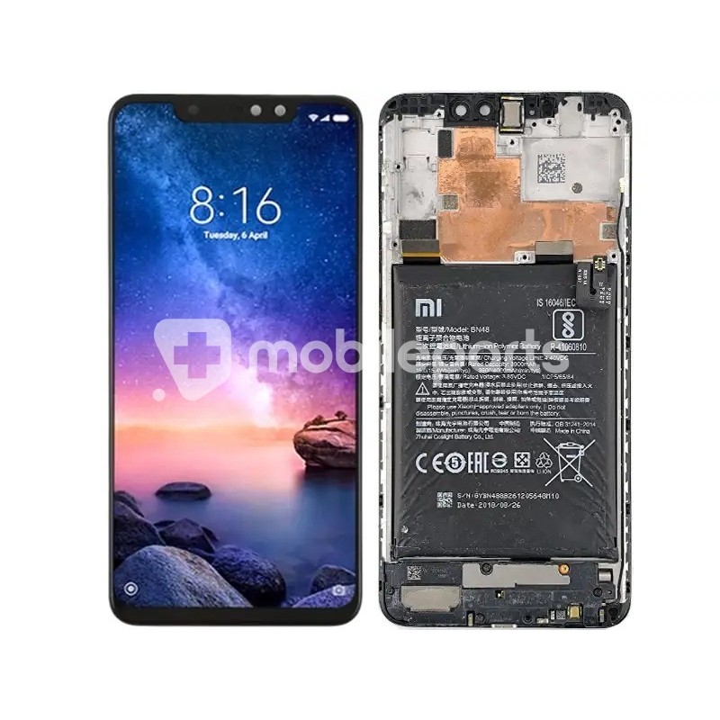 LCD + Battery + Frame Full Parts Xiaomi Redmi Note 6 Pro (PULLED)