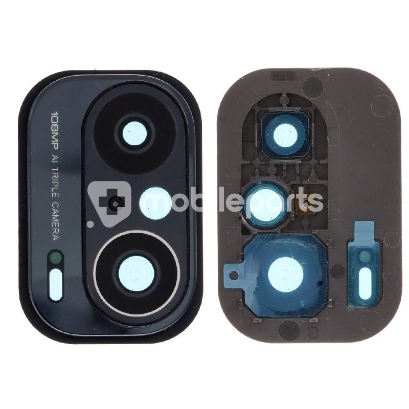 Rear Camera Lens + Frame Black Xiaomi Mi 11i 5G (PULLED)