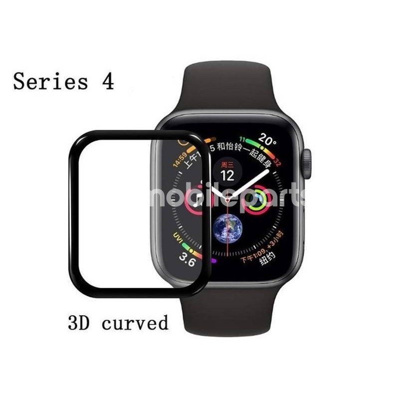 3D Tempered Glass Black Apple Watch Series 4 44mm
