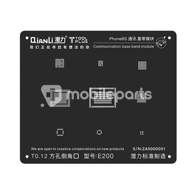 QianLi ToolPlus Black Stencil For iPhone 6S Communication Base Band Module