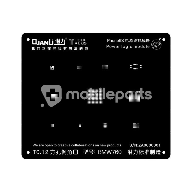 QianLi ToolPlus Black Stencil 3D iPhone 6S Power Logic Module