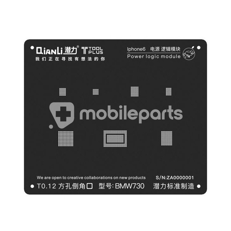 QianLi ToolPlus Black Stencil iPhone 6 Power Logic Module