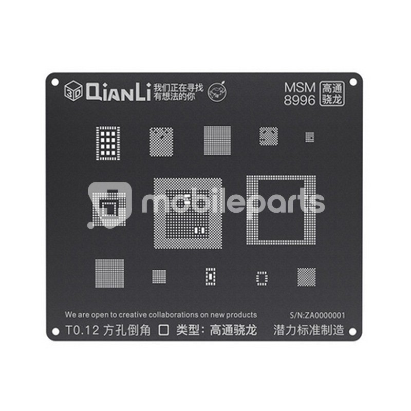QianLi ToolPlus Black Stencil 3D MSM 8996