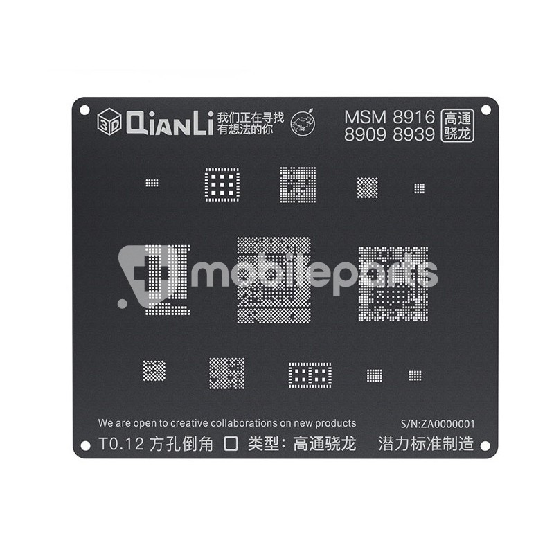 QianLi ToolPlus Black Stencil 3D MSM 8916 8909 8939