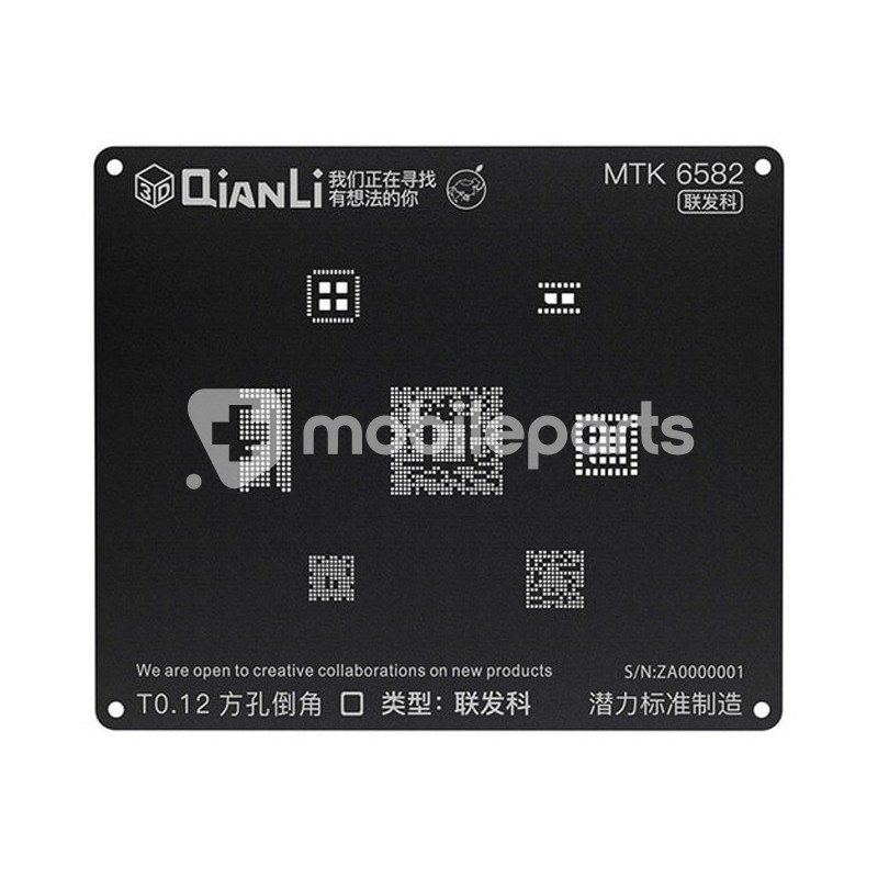 QianLi ToolPlus Black Stencil 3D MTK 6582
