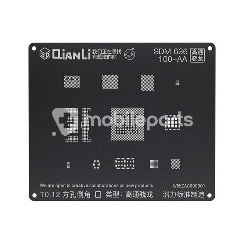 QianLi ToolPlus Black Stencil 3D SDM 636 100-AA