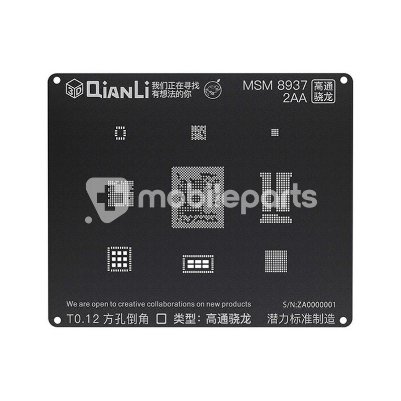 QianLi ToolPlus Black Stencil 3D MSM 8937 2AA