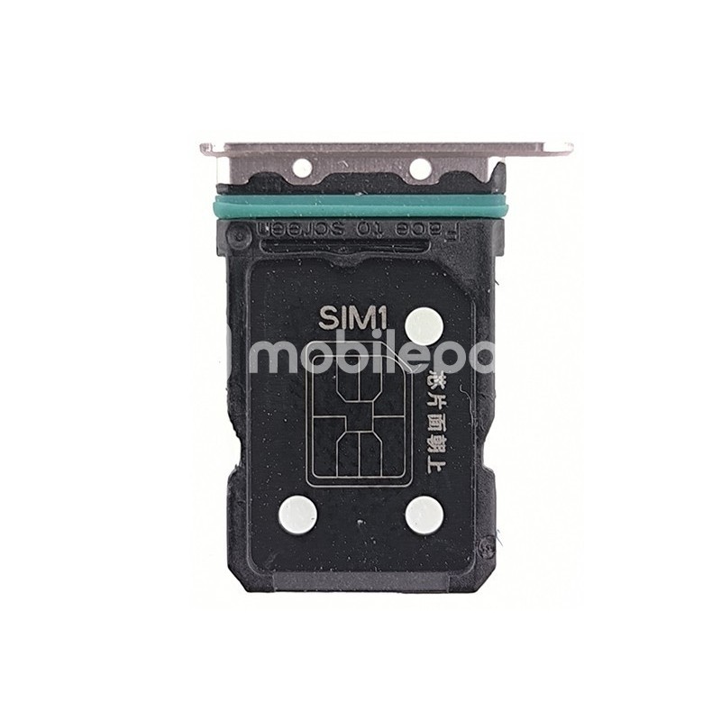 Dual Sim Card Tray Galactic Silver OPPO Find X3 Neo