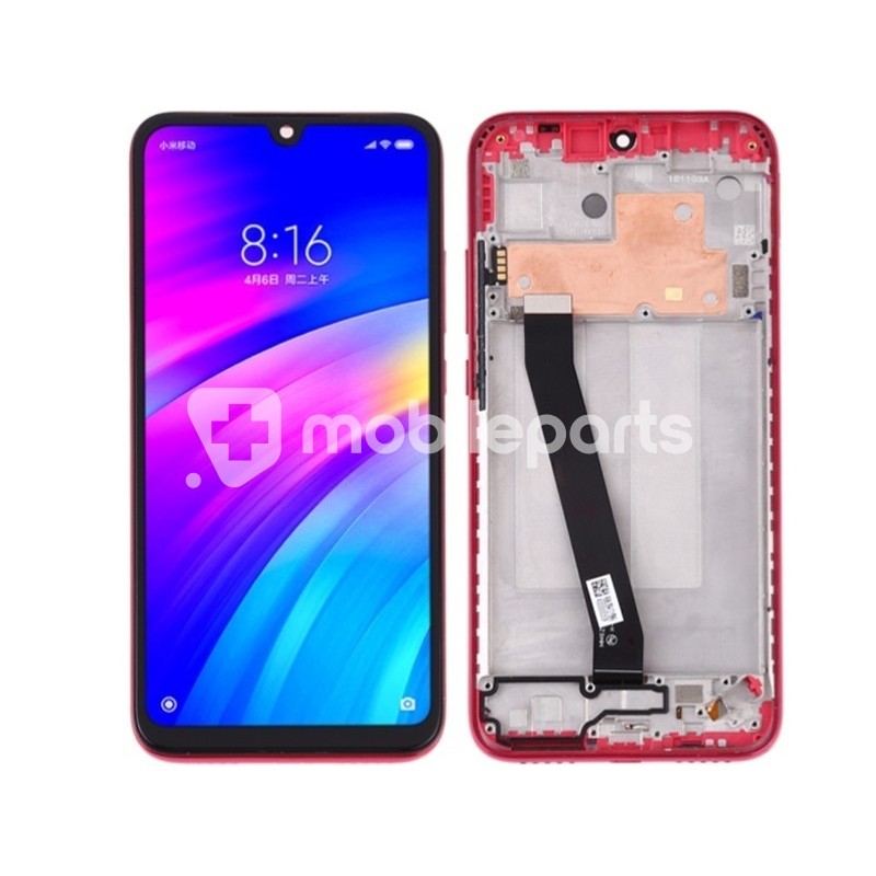 Display Touch + Frame Red Xiaomi Redmi 7 (IPS)