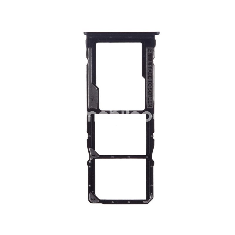 Dual Sim Card + Micro SD Tray Black Xiaomi Redmi 7