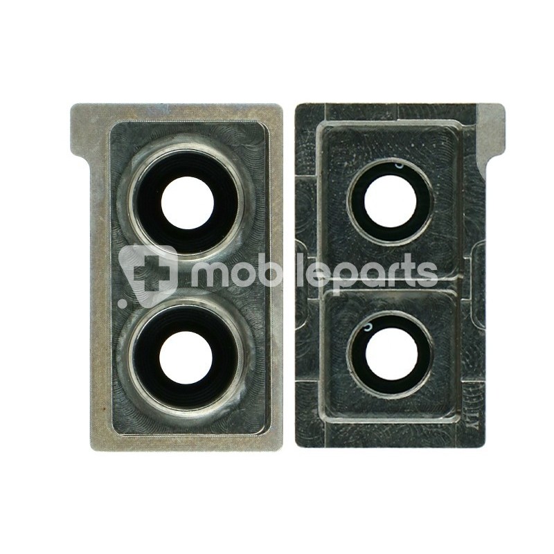 Rear Camera Lens + Frame Silver Huawei Mate 10