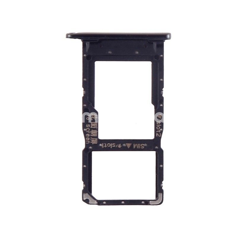 Sim Card + Micro SD Tray Black Huawei P Smart+ 2019