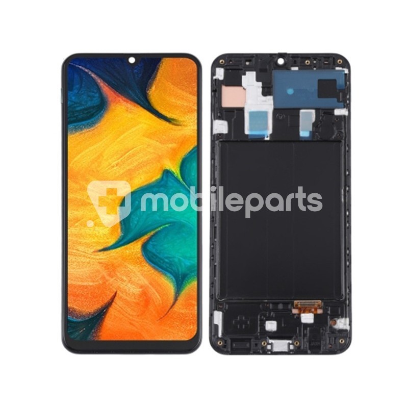 Display Touch + Frame Black Samsung SM-A305 A30 Ori