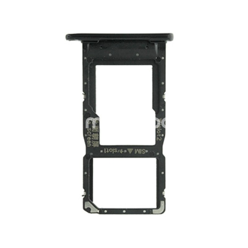 Sim Card + Micro SD Tray Black Huawei P Smart 2019