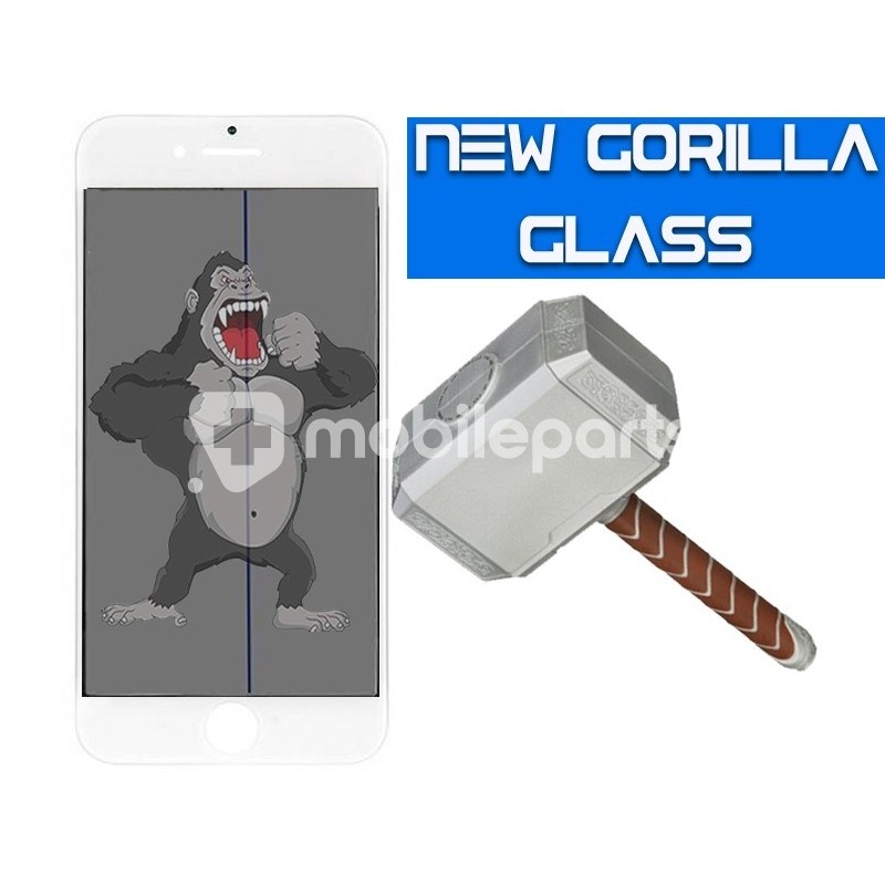 Gorilla Glass White iPhone 8 + Oca Film and Polarised Film For Regeneration