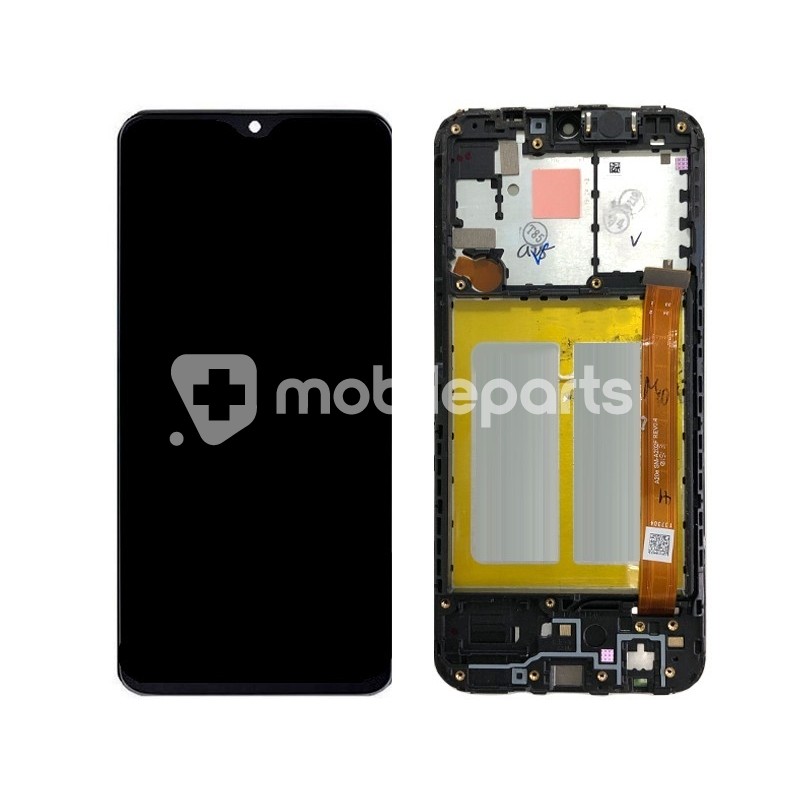 Display Touch + Frame Black Samsung SM-A202 A20e Ori