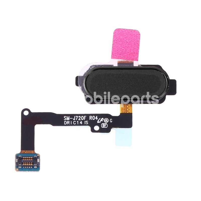 Home Button Black Flat Cable Samsung SM-J720 J7 Duo