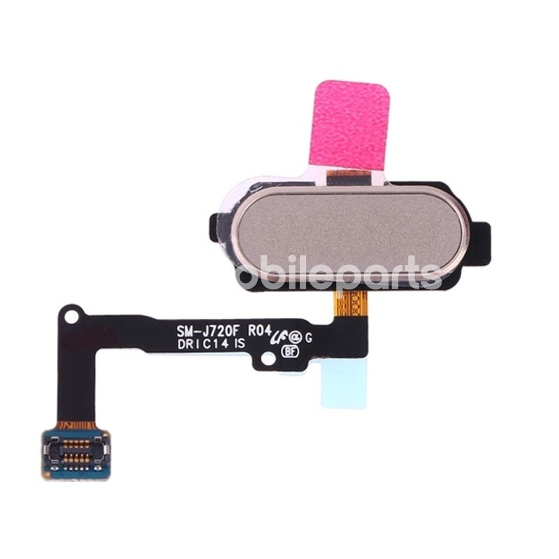 Home Button Gold Flat Cable Samsung SM-J720 J7 Duo