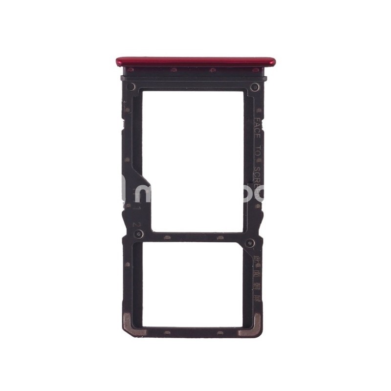 Sim Card + Micro SD Tray Red Xiaomi Redmi Note 7