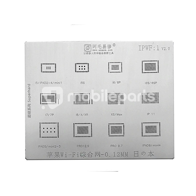 WIFI IC BGA Reballing Stencil for iPhone Series