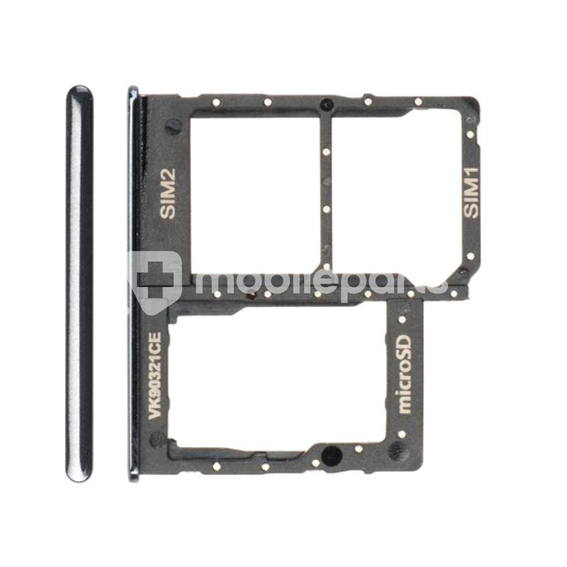 Sim Card + Micro SD Tray Black Samsung SM-A405 A40