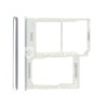 Sim Card + Micro SD Tray White Samsung SM-A405 A40