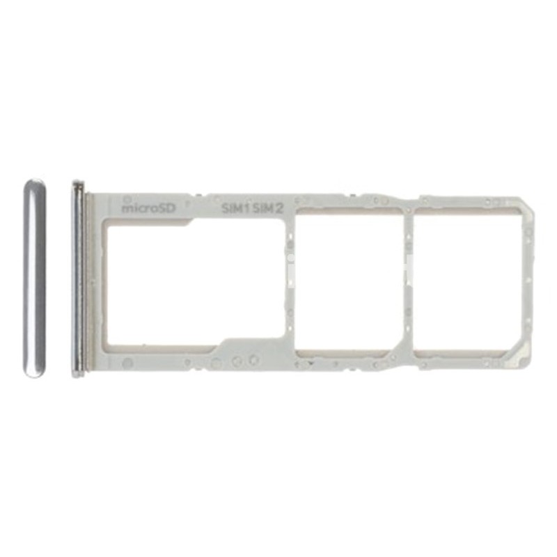 Sim Card Tray + Micro SD White Samsung SM-A705 A70