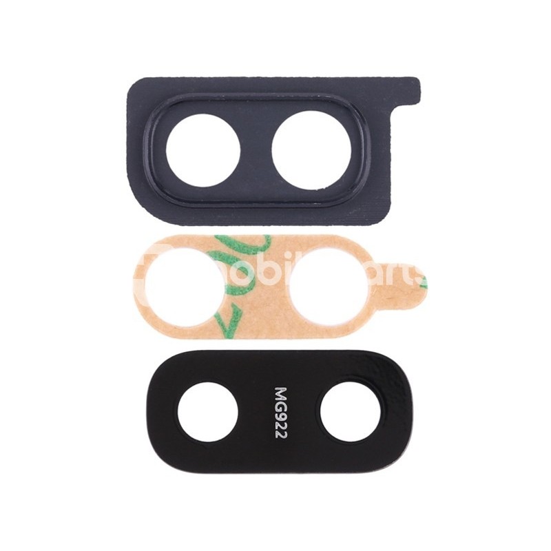 Frame Camera Black + Lens Samsung SM-A205 A20