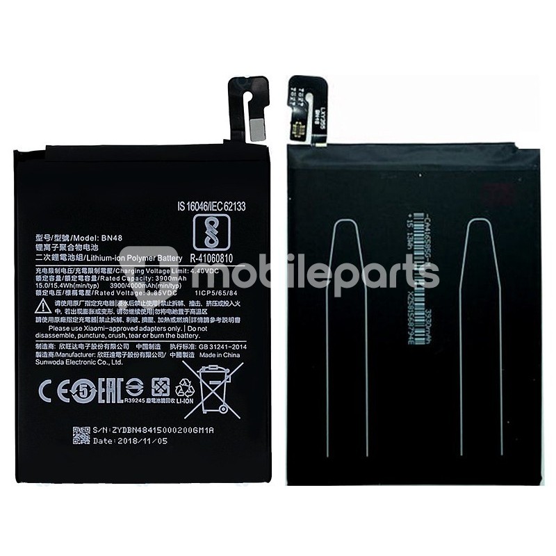 Battery BN48 4000mAh Xiaomi Redmi Note 6 Pro No Logo