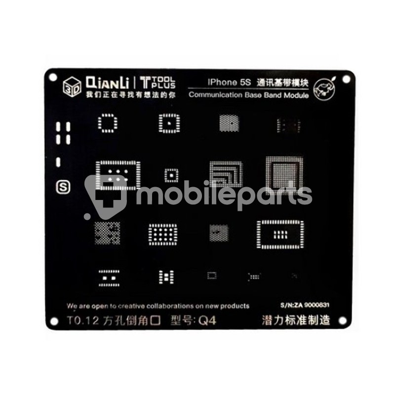 QianLi ToolPlus Black Stencil For iPhone 5S Communication Base Band Module