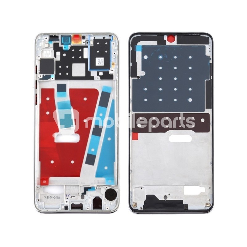 LCD Frame Pearl White Huawei P30 Lite (Camera 48MP)