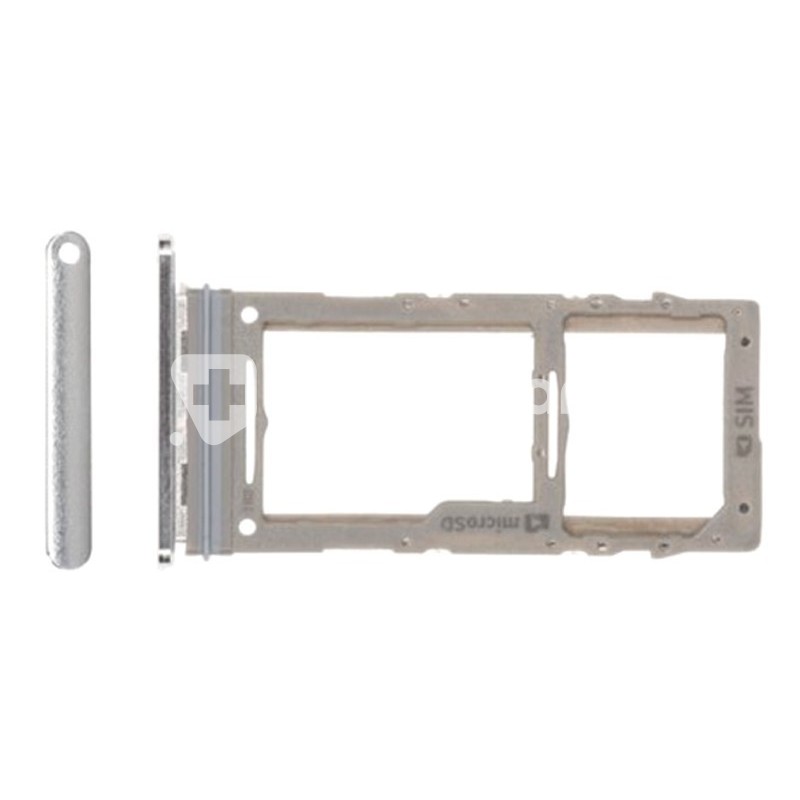 Sim Card + Micro SD Tray Aura White Samsung SM-N975 Note 10 Plus