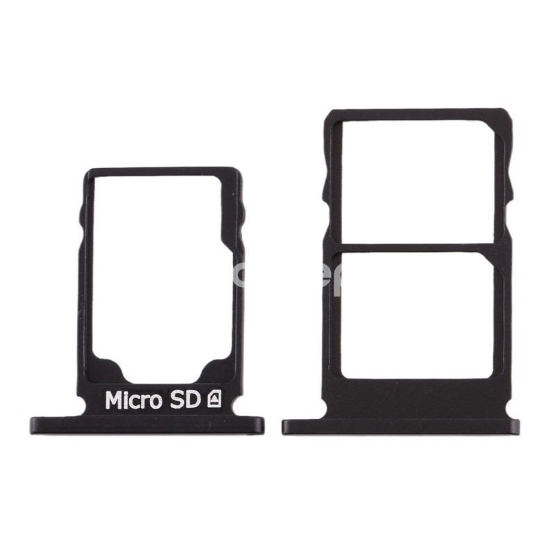 Sim Card + Micro SD + Memory Card Tray Black Nokia 5.1